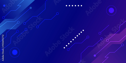 Gradient Digital technology background. Network connection dots and lines. Futuristic background for various design projects such as websites, presentations, print materials, social media posts.