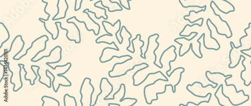 Wallpaper Mural Vector illustration. Nautical seamless background. Perfect for home decor, wallpaper, wall art, social media posts and storyboard backgrounds. Torontodigital.ca