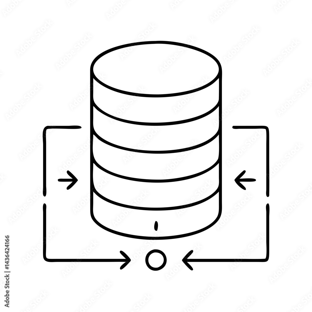 sql icon, sql line art - simple line art of sql, perfect for sql logos and icons sql icon, sql line art - simple line art of sql, perfect for sql logos and icons