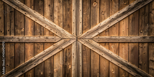 Rustic wooden barn door texture background old wood plank surface design stock