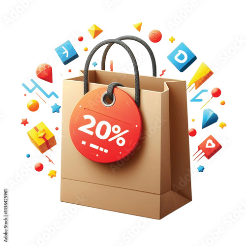 Shopping bag with discount