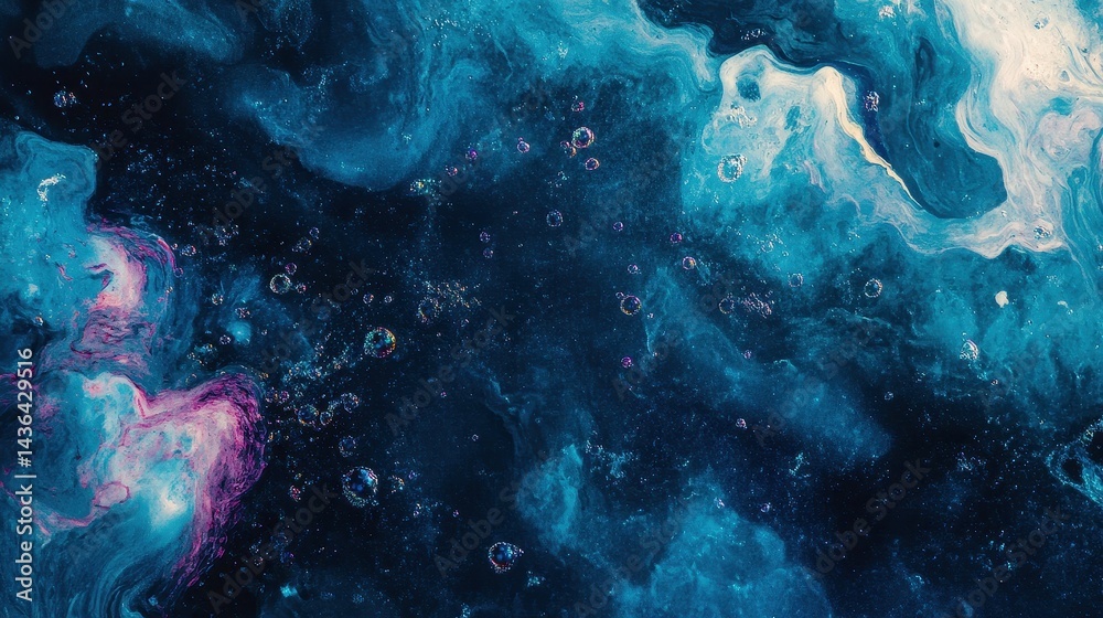 Network flat design top view theme information technology water color vivid.