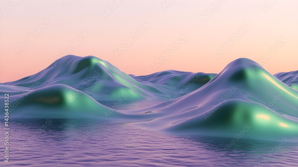 Bright Purple Gradient Background with Lustrous Shine and Waves Bright Purple Gradient Background with Lustrous Shine and Waves