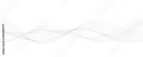 abstract white background with grey waves