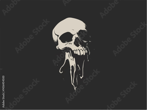 Skull logo design. Skull logo, skull illustration, vector of skeleton.