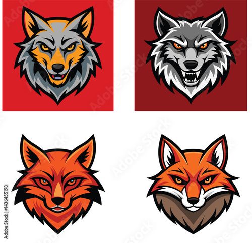 the fox head mascot logo  fierce  bold  unforgett