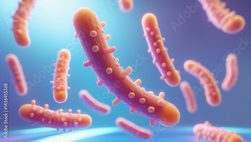 3d rendered illustration of a bacteria