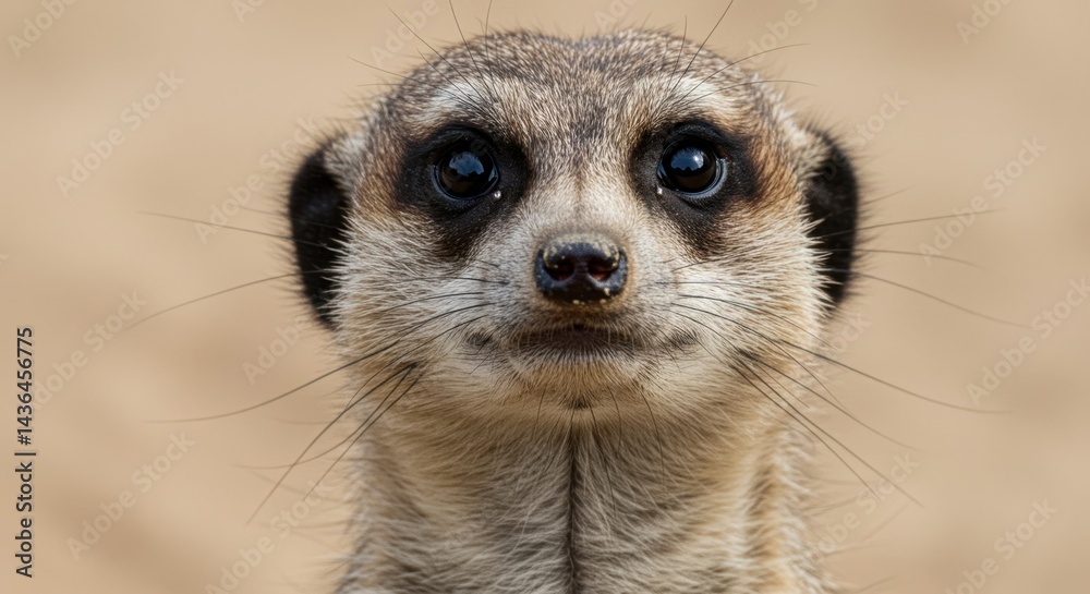 Fototapeta premium Curious Meerkat Close-Up