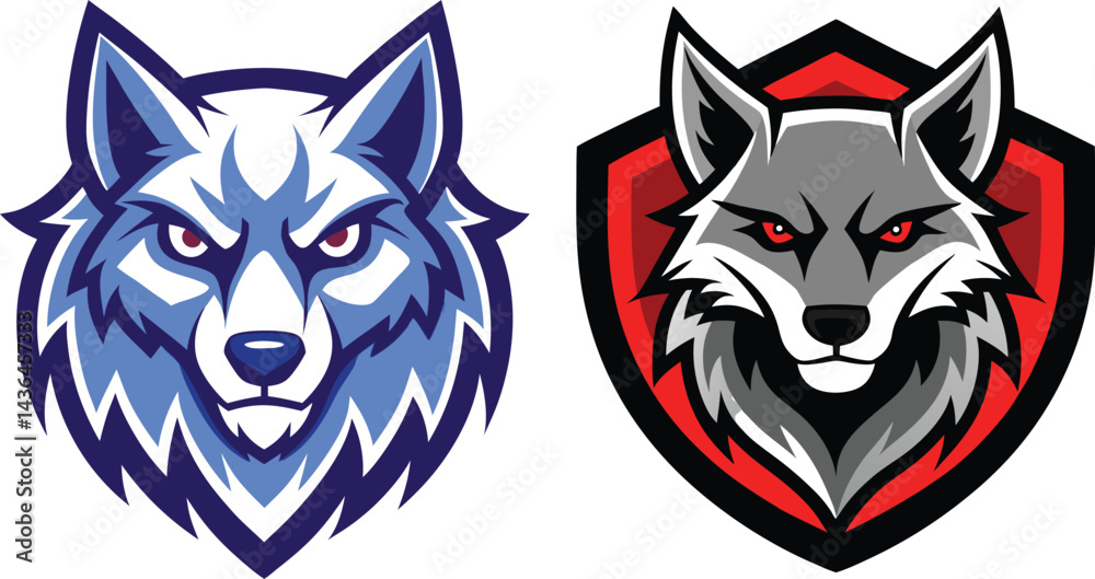 Fototapeta premium Webthe fox head mascot logo fierce bold unforgettable