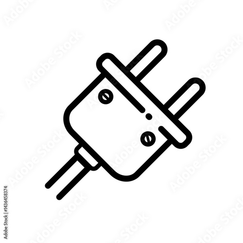 electric plug – vector icon