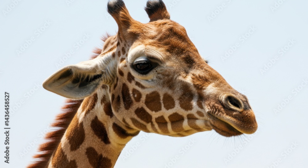 Fototapeta premium Majestic Giraffe Profile