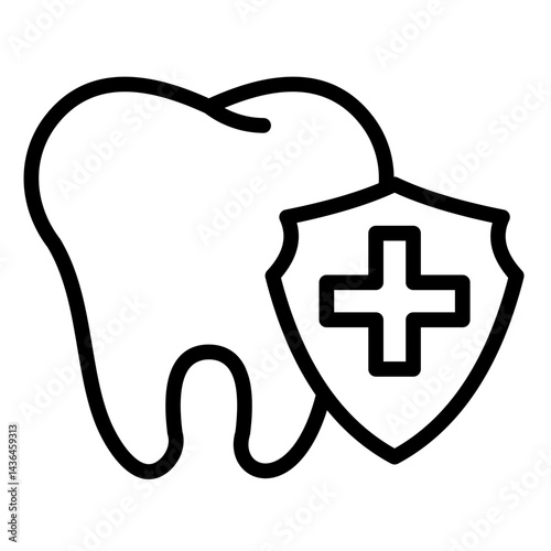 Tooth Care  Icon Element For Design	