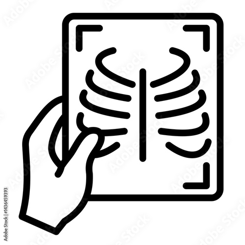 Tx-Ray Image  Icon Element For Design	