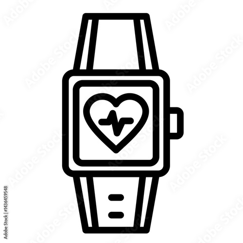 Fitness Tracker  Icon Element For Design	