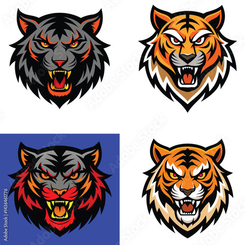 tiger head vector