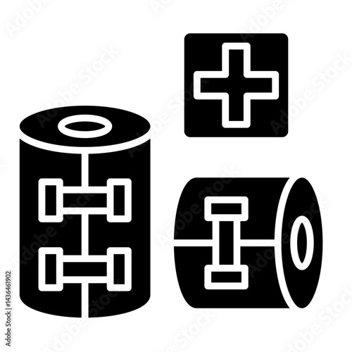 Bandage Wrap  Icon Element For Design	
