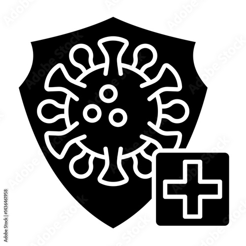 Virus Protection  Icon Element For Design	