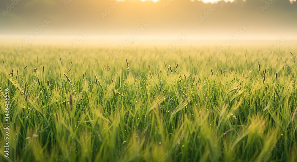 Fototapeta premium Golden Hour's Embrace AI Generated