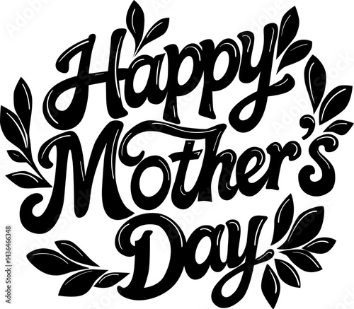 Mother's day. Happy mother's day. Mother's day poster. Vector illustration for women's day, shop, discount, sale, flyer, decoration. Lettering style.