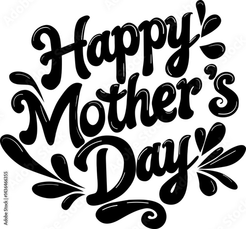 Mother's day. Happy mother's day. Mother's day poster. Vector illustration for women's day, shop, discount, sale, flyer, decoration. Lettering style.