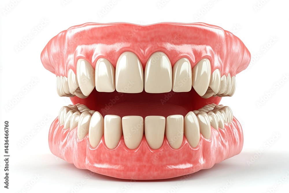A duplicate of the human jaw or oral cavity used in dental modeling A duplicate of the human jaw or oral cavity used in dental modeling