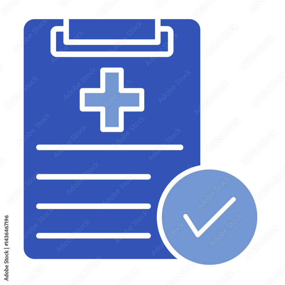 Fototapeta premium Medical Report Icon Element For Design 