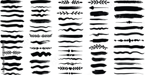 underline vector set