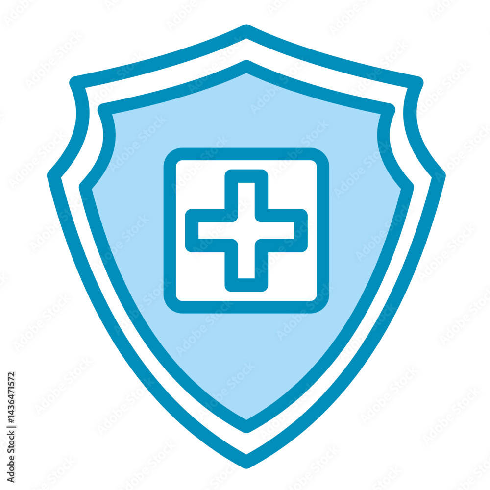 Obraz premium Medical Shield Icon Element For Design