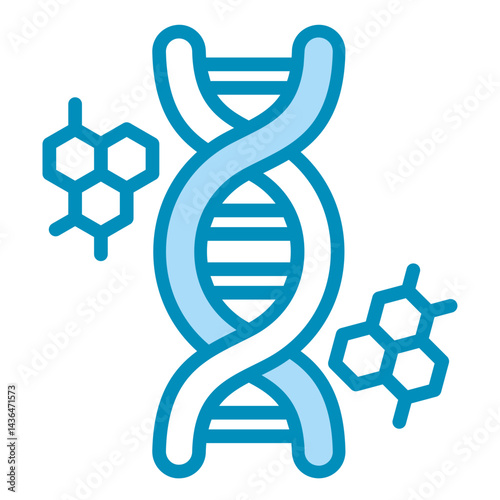 Dna Helix  Icon Element For Design	