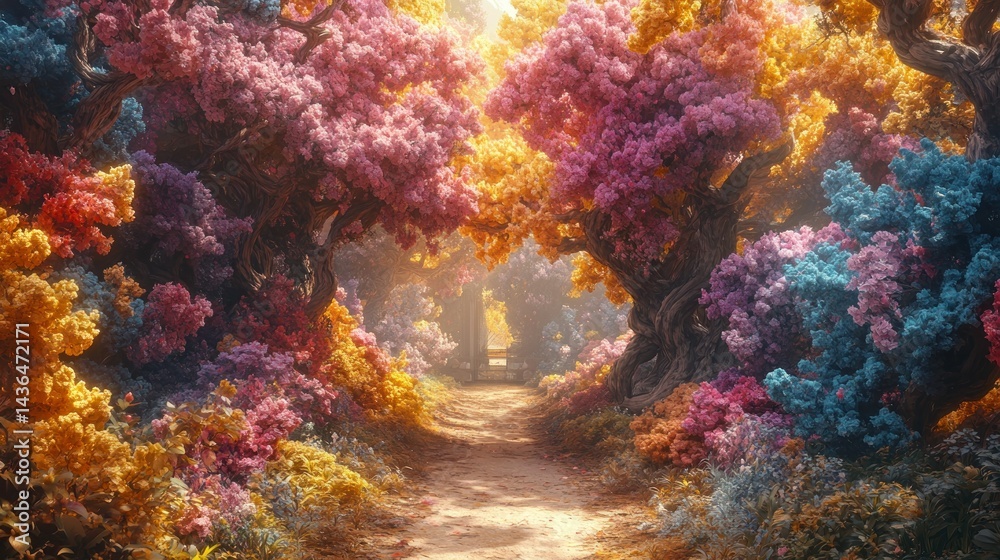 Obraz premium Enchanted forest path