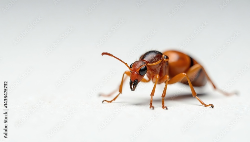 Close-up of single insect on pure white backdrop, isolated insect, grasshopper Close-up of single insect on pure white backdrop, isolated insect, grasshopper