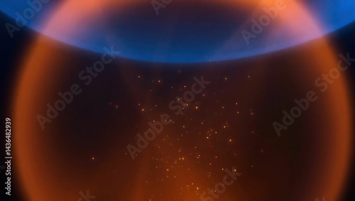 glass of water on a black background