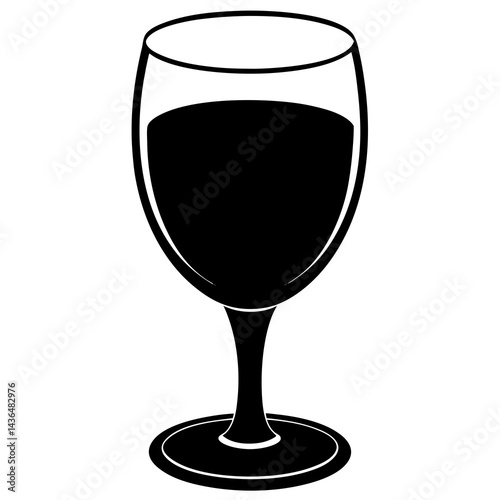 wine glass isolated on white