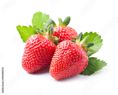 Single sweet strawberry