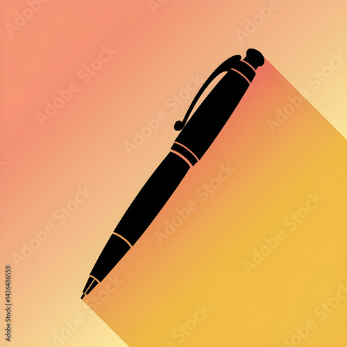 fountain pen vector illustration