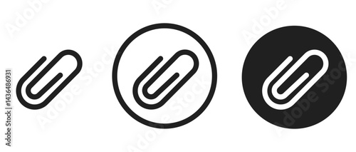 attachment icon, Internet URL webpage url link icons set. Chain, link icon vector isolated on white background, Paperclip Icon, 
