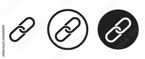 attachment icon, Internet URL webpage url link icons set. Chain, link icon vector isolated on white background, Paperclip Icon, 
