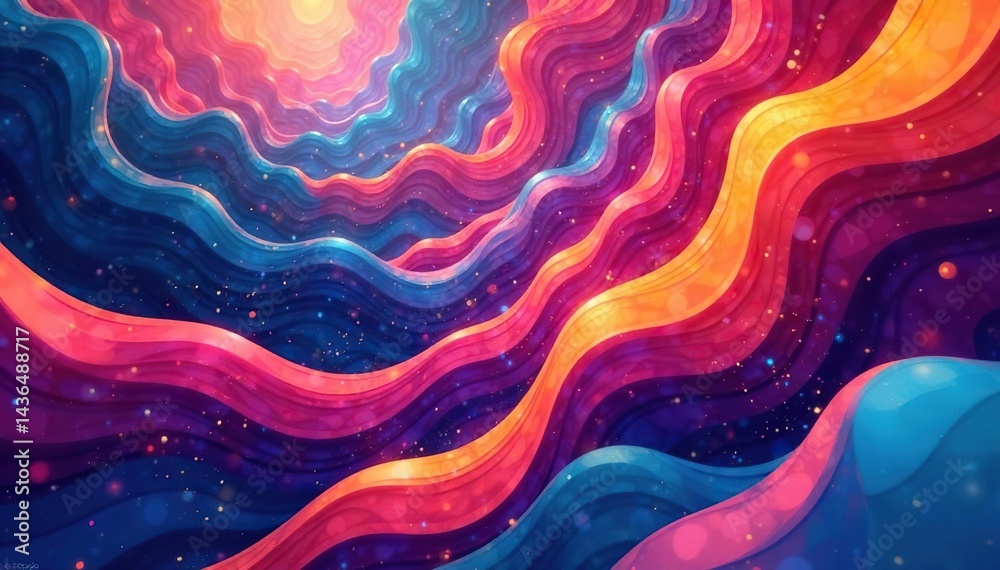 Geometric shapes in vibrant colors, infinitely repeating , abstract, shapes Geometric shapes in vibrant colors, infinitely repeating , abstract, shapes