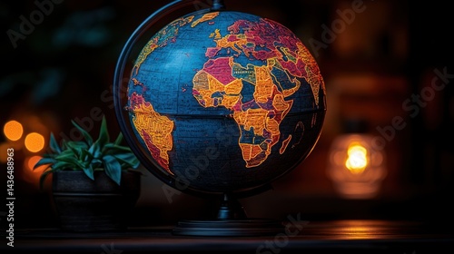 Illuminated Globe: A World of Exploration and Discovery