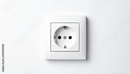 electrical outlet on white wall
