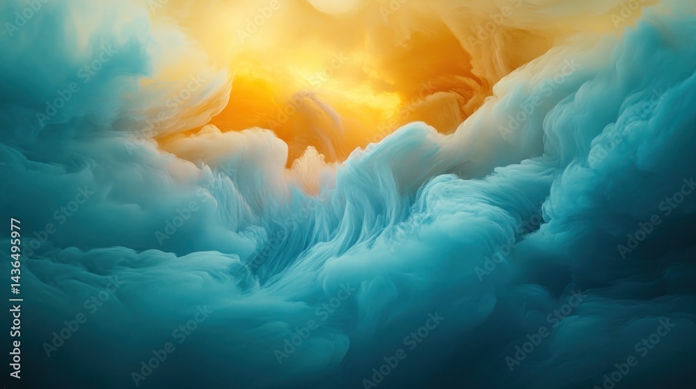 Fototapeta premium Abstract swirling cloudscape