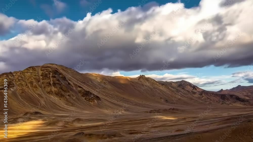 Sunny day in the desert with mountains and sand. Sunny day in the desert with mountains and sand.