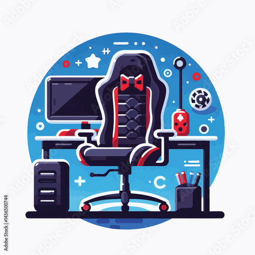 chair, gaming, modern, gamer, game, equipment, entertainment, empty, background, computer, business, isolated, work, comfort, armchair, interior, design, video, furniture, object, technology, office, 