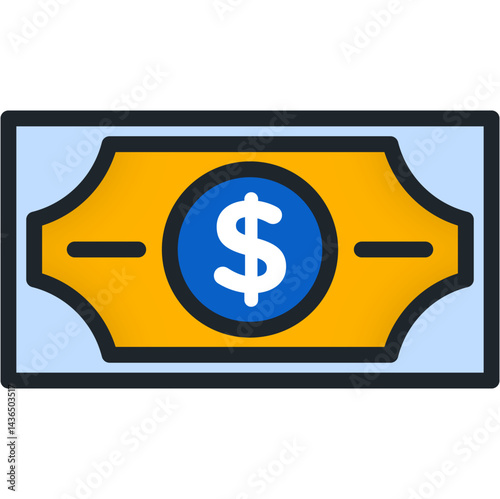 Money SVG Vector Icon – Flat Design for Currency, Finance, Cash, Banking, Wealth, Payment, and Financial Transactions

