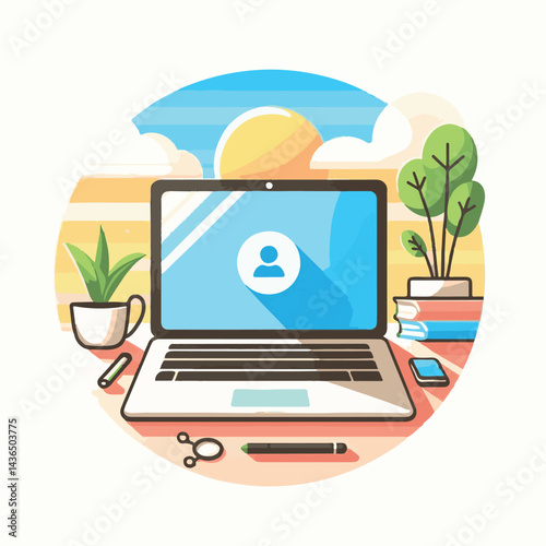 computer, laptop, business, technology, digital, internet, pc, monitor, notebook, communication, screen, modern, desktop, work, background, isolated, blank, display, keyboard, mockup, front, object, d