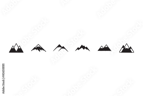 Collection of Simple Mountain Icons
