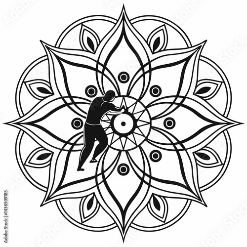 Abstract Mandala Vector Art