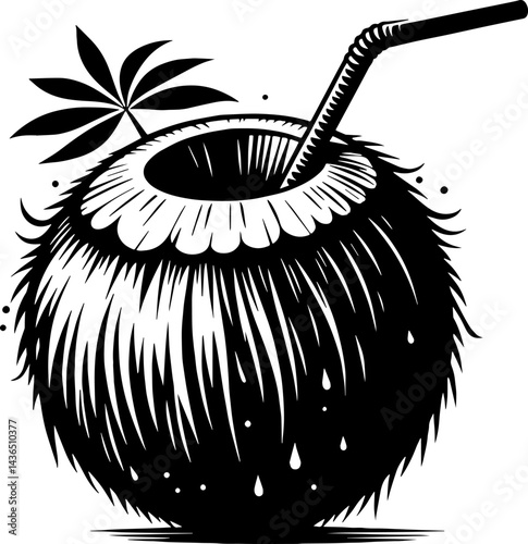 Coconut Drink Doodle 5