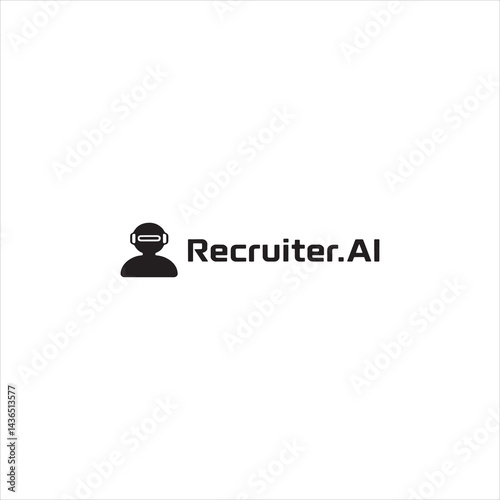  A-white-background-with-the-text-recruiter Ai line art.