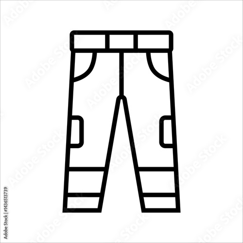 pants icon. vector glyph icon for your website, mobile, presentation, and logo design.